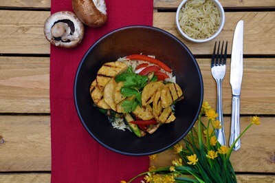 Five Spice Tempeh Stir Fry with Jasmine Rice Five Spice Tempeh Stir Fry with Jasmine Rice