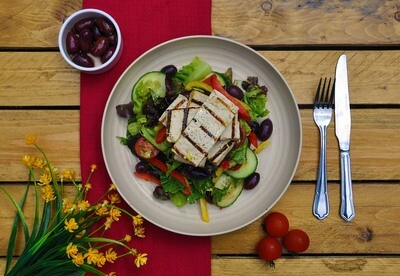 Mediterranean Grilled Tofu Salad Mediterranean Grilled Tofu Salad