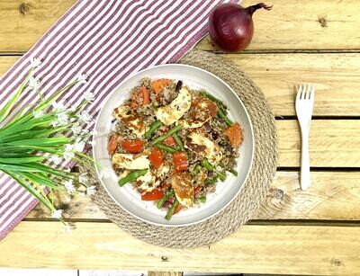 Warm Quinoa Salad with Halloumi Warm Quinoa Salad with Halloumi