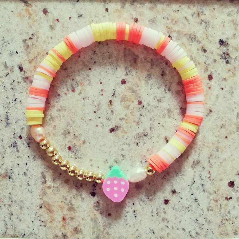 Sunny strawberry bracelet
