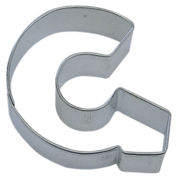 Letter G Tin Cookie Cutter 3 in Alg