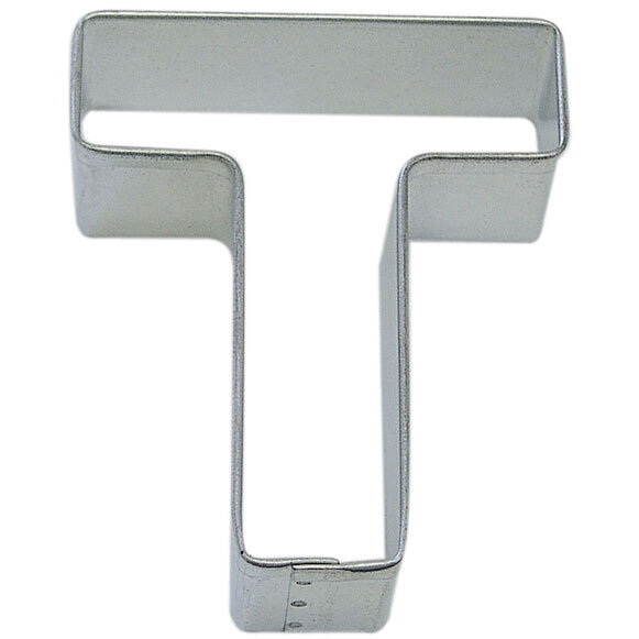 Letter T cookie cutter, alphabet cookie cutter, monogram baking tool, custom baking accessory