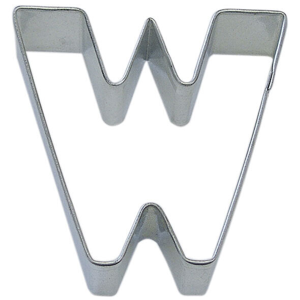 Letter W Tin Cookie Cutter 3 in Alw