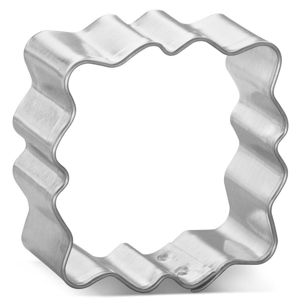 Mini Fancy Square Plaque Cookie Cutter 1.5 in M179