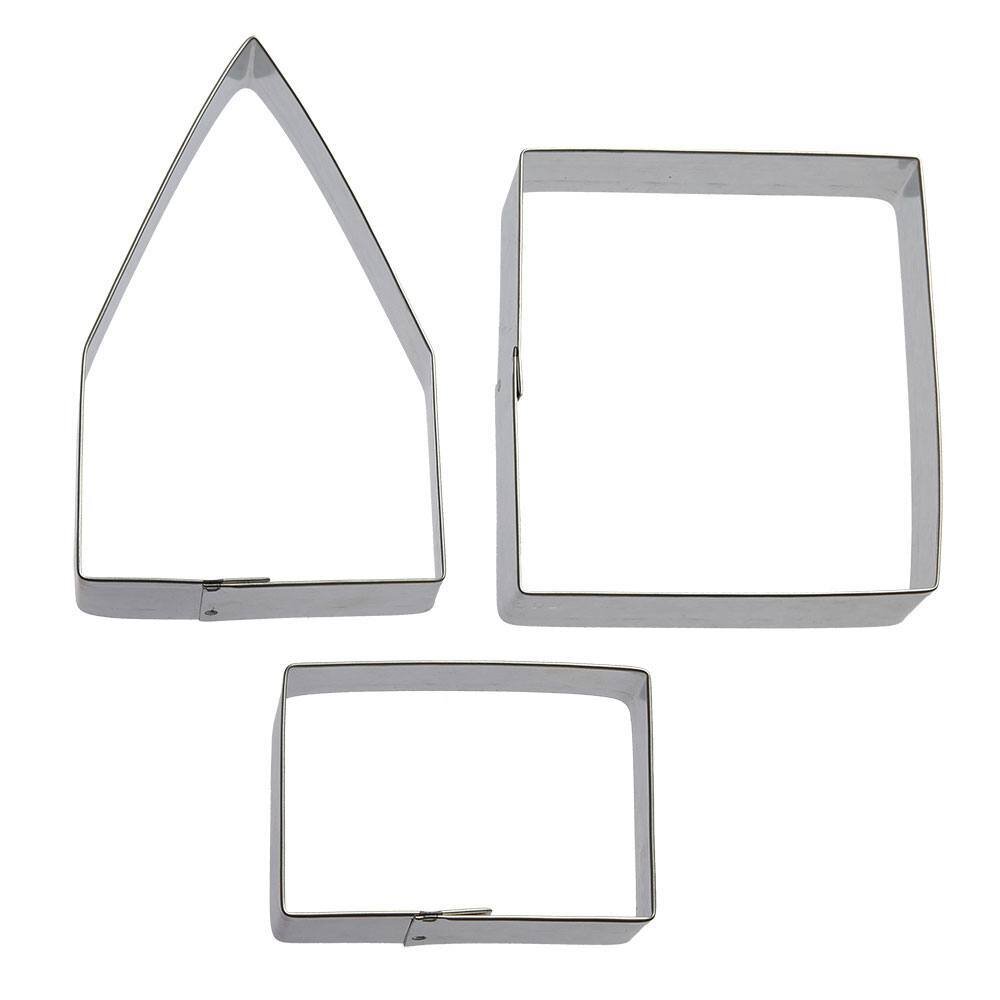 Gingerbread House Cookie Cutter 3 Pc Set B1101