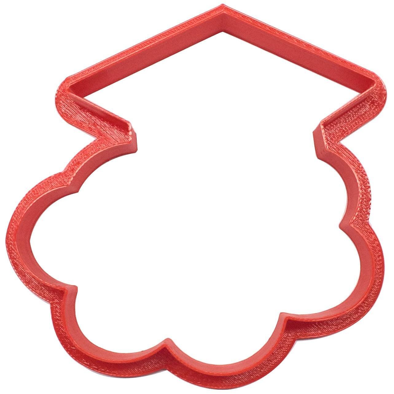 Graduation Cap Plaque Cookie Cutter 4 in PC0456