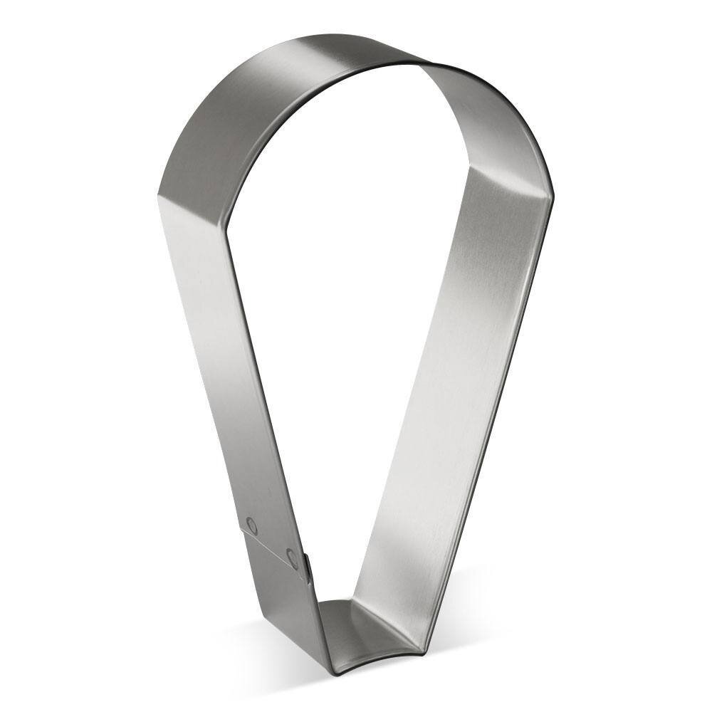 Teardrop round cookie cutter

