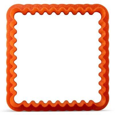 Frilly Square Cookie Cutter 3 in PC0464
