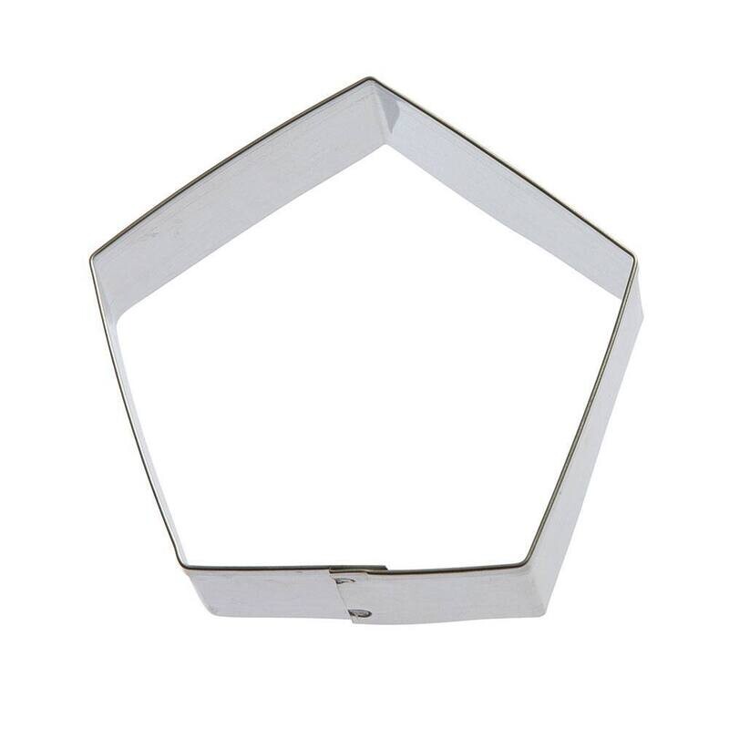 Pentagon Cookie Cutter 3.25 in B702 Pentagon Cookie Cutter 3.25 in B702