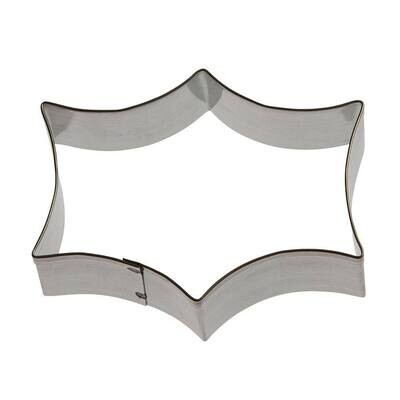 Sparkle Plaque Cookie Cutter 3.5 in B0603