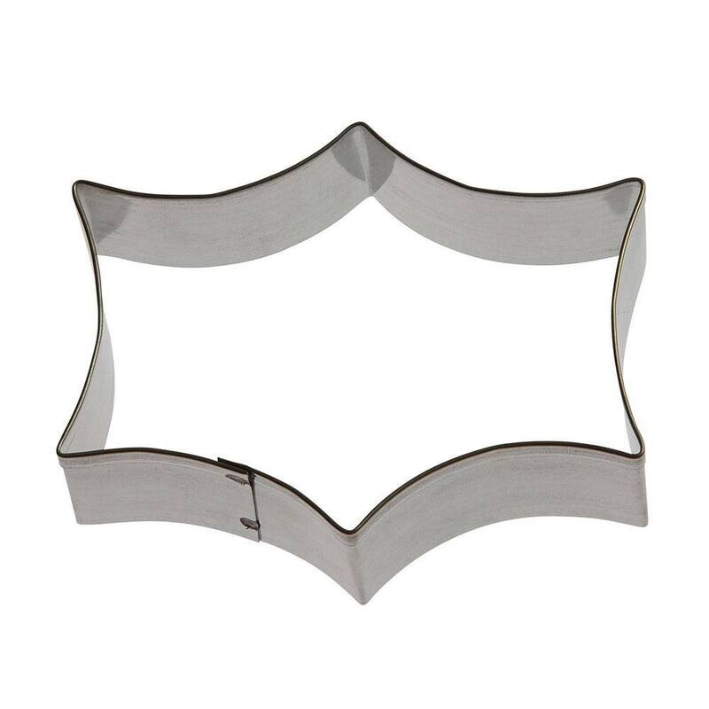 Sparkle Plaque Cookie Cutter 3.5 in B0603 Sparkle plaque cookie cutter, decorative cookie cutter