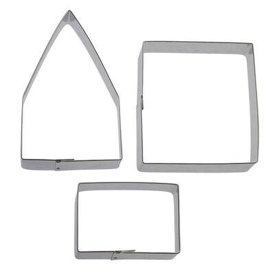 Gingerbread House Cookie Cutter 3 Pc Set B1101