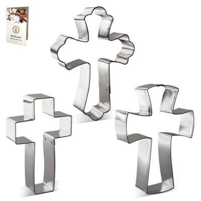 Religious Cross Cookie Cutter 3 Pc Set HS0449