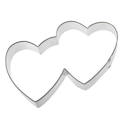 Double Heart Cookie Cutter 5.25 in B1448