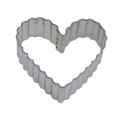 Heart Fluted Tin Cookie Cutter 3.5 in B0892