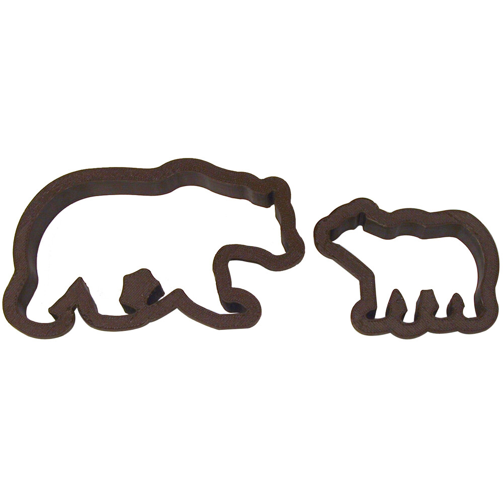 Mama Bear 4.5 in and Baby Bear 2.5 in. Cookie Cutter 2 pc set PC0414