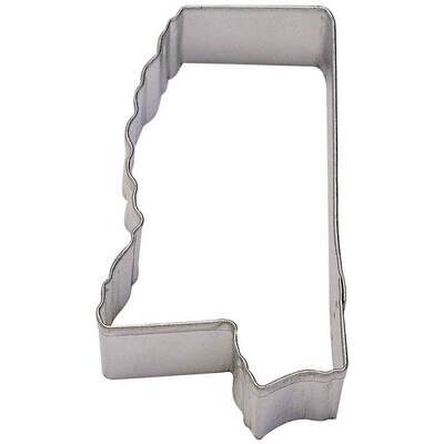 State Of Mississippi Tin Cookie Cutter 3.5 in MS