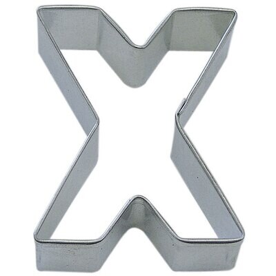 Letter X Tin Cookie Cutter 3 in Alx