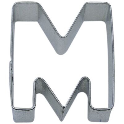 Letter M Tin Cookie Cutter 3 in Alm