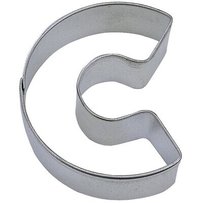 Letter C Tin Cookie Cutter 3 in Alc
