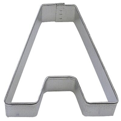 Letter A Tin Cookie Cutter 3 in Ala
