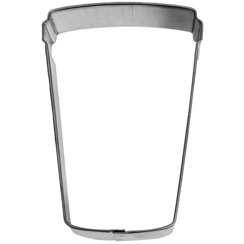 Coffee latte cup cookie cutter, coffee-themed baking tool, café cookie cutter, coffee cup-shaped dessert accessory