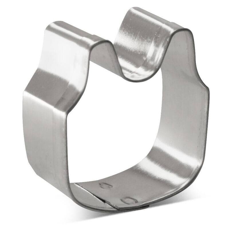 Mini Baby Bib Cookie Cutter 1.25 In. M171 Mini Baby Bib Cookie Cutter 1.25 In. M171