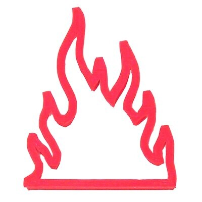 Fire Flames Cookie Cutter 3.6 in PC0199