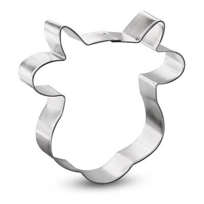 Cow Face Cookie Cutter 4.25 in B1608