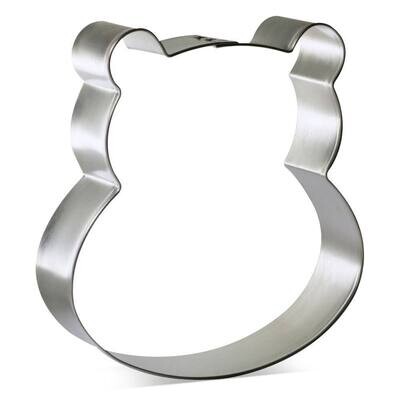 Hippo Face Cookie Cutter 3.75 in B1580