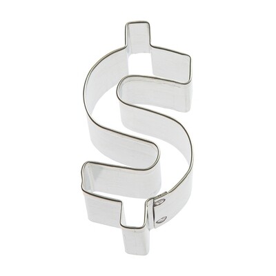 Dollar Sign Cookie Cutter 3 in B1465