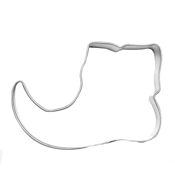 Elf shoe cookie cutter, Christmas-themed cookie cutter, holiday baking tool, whimsical cookie accessory