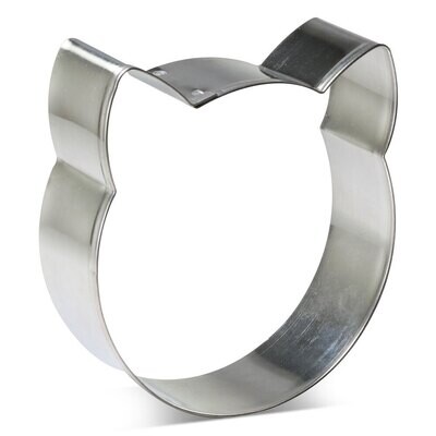 Round Cat Face Cookie Cutter 3.5 in B1604 Round Cat Face Cookie Cutter 3.5 in B1604