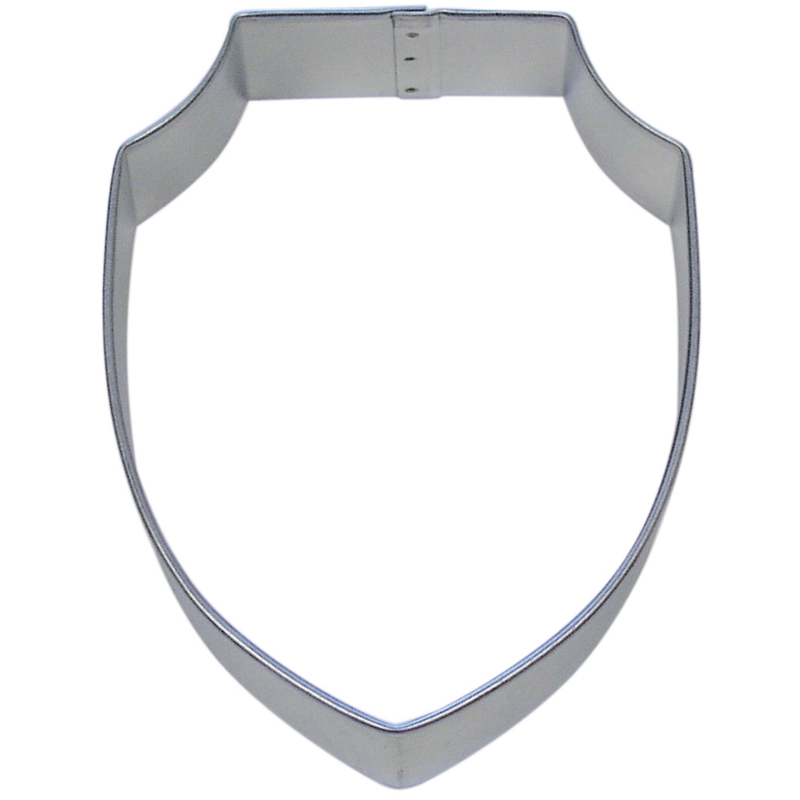 Shield plaque cookie cutter, medieval-themed cookie cutter, royal baking tool, shield-shaped dessert accessory