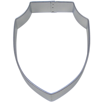 Shield plaque cookie cutter, medieval-themed cookie cutter, royal baking tool, shield-shaped dessert accessory
