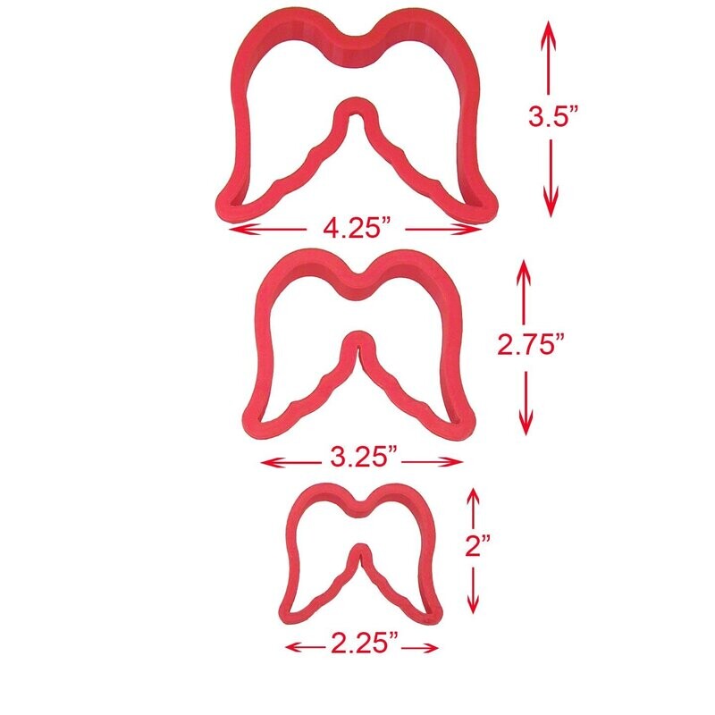 Angel Wings Cookie Cutter 3 PC Set PC0327