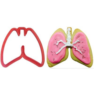 Lungs Cookie Cutter 3.75 in PC0397