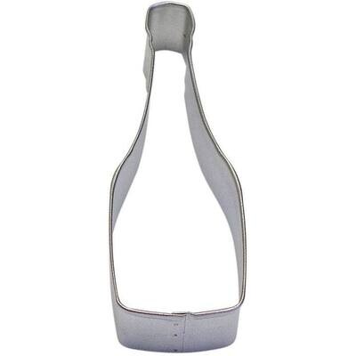 Champagne Bottle Tin Cookie Cutter 4.5 in B0866