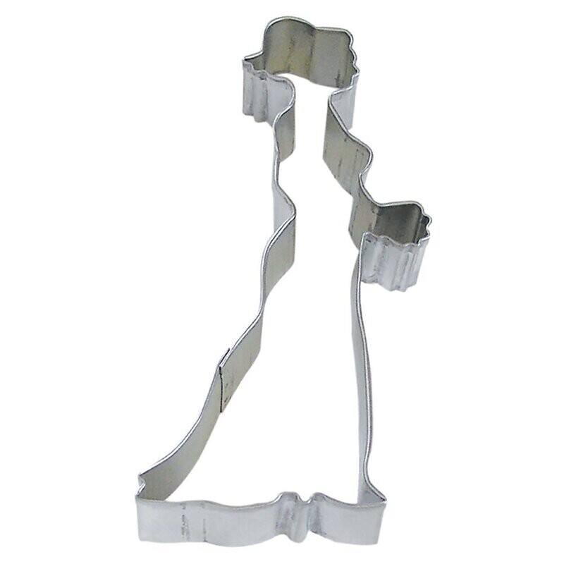 Bride Tin Cookie Cutter 4.5 in B1034X Bride Tin Cookie Cutter 4.5 in B1034X