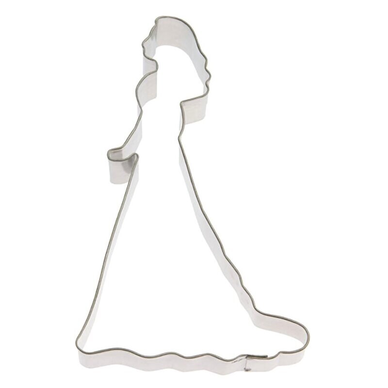 Bride Or Princess Cookie Cutter 5.25 In. B1418 Bride Or Princess Cookie Cutter 5.25 In. B1418