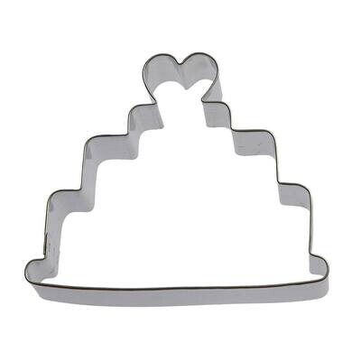 Wedding Cake Cookie Cutter 4 in B1345 Wedding Cake Cookie Cutter 4 in B1345