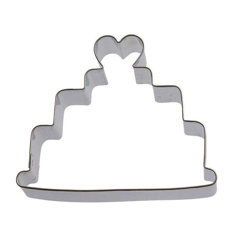 Wedding Cake Cookie Cutter 4 in B1345 Wedding Cake Cookie Cutter 4 in B1345