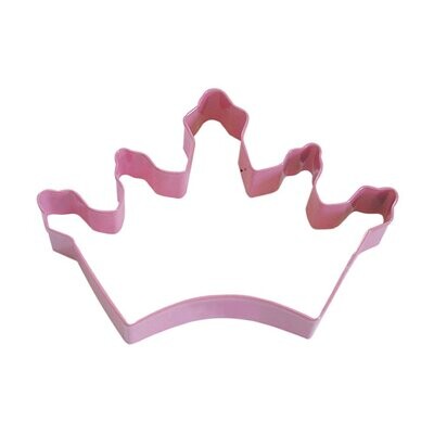Crown Pink Poly Resin Coated Tin Cookie Cutter 5 in PR1062P
