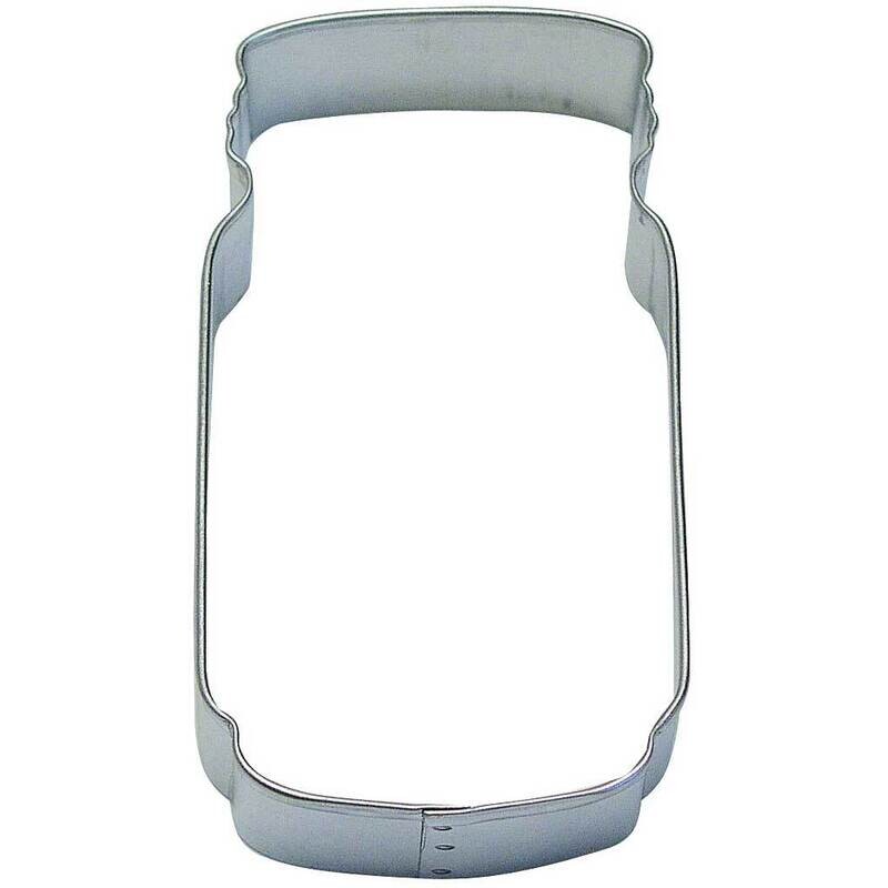 Mason jar cookie cutter, rustic-themed cookie cutter, farmhouse baking tool, mason jar-shaped dessert accessory