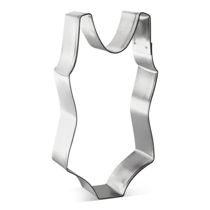 One Piece Swimming Suit Cookie Cutter 4 in B1548 One Piece Swimming Suit Cookie Cutter 4 in B1548