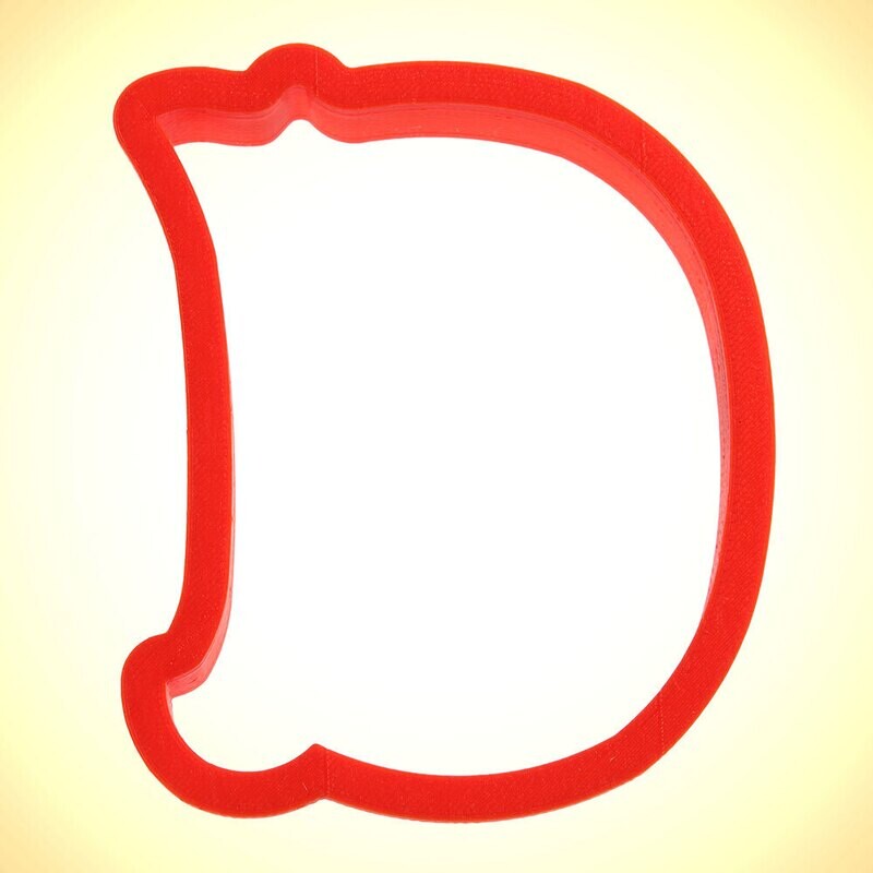 Curly Letter D Cookie Cutter 4 in PC0133