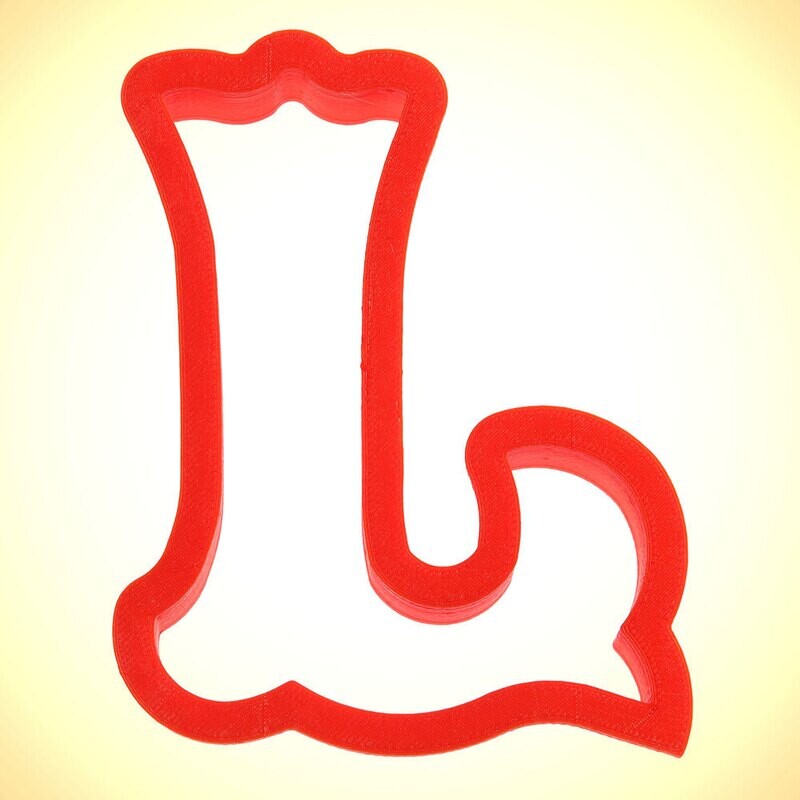 Curly Letter L Cookie Cutter 4 in PC0141