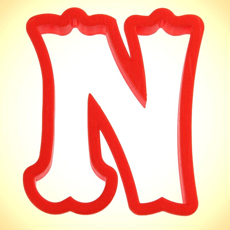 Curly Letter N Cookie Cutter 4 in PC0143