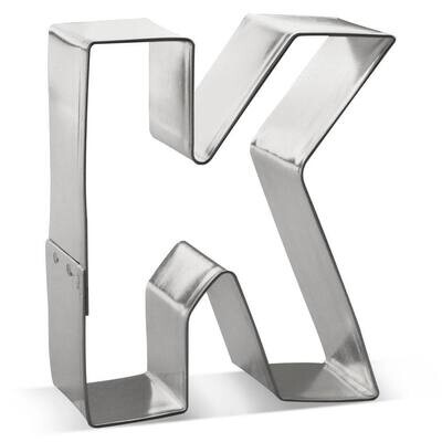 Letter K Cookie Cutter 3 in B0111