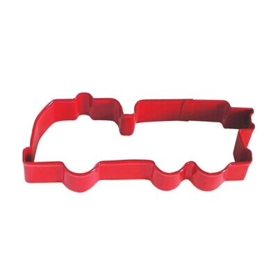 Fire Truck Red Poly Resin Coated Tin Cookie Cutter 5 in PR1387R